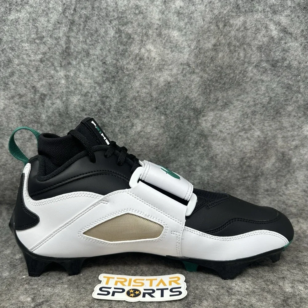 Nike Vapor Edge DT 93 TD Football Cleats Mens Size 12 White Black Green Deion